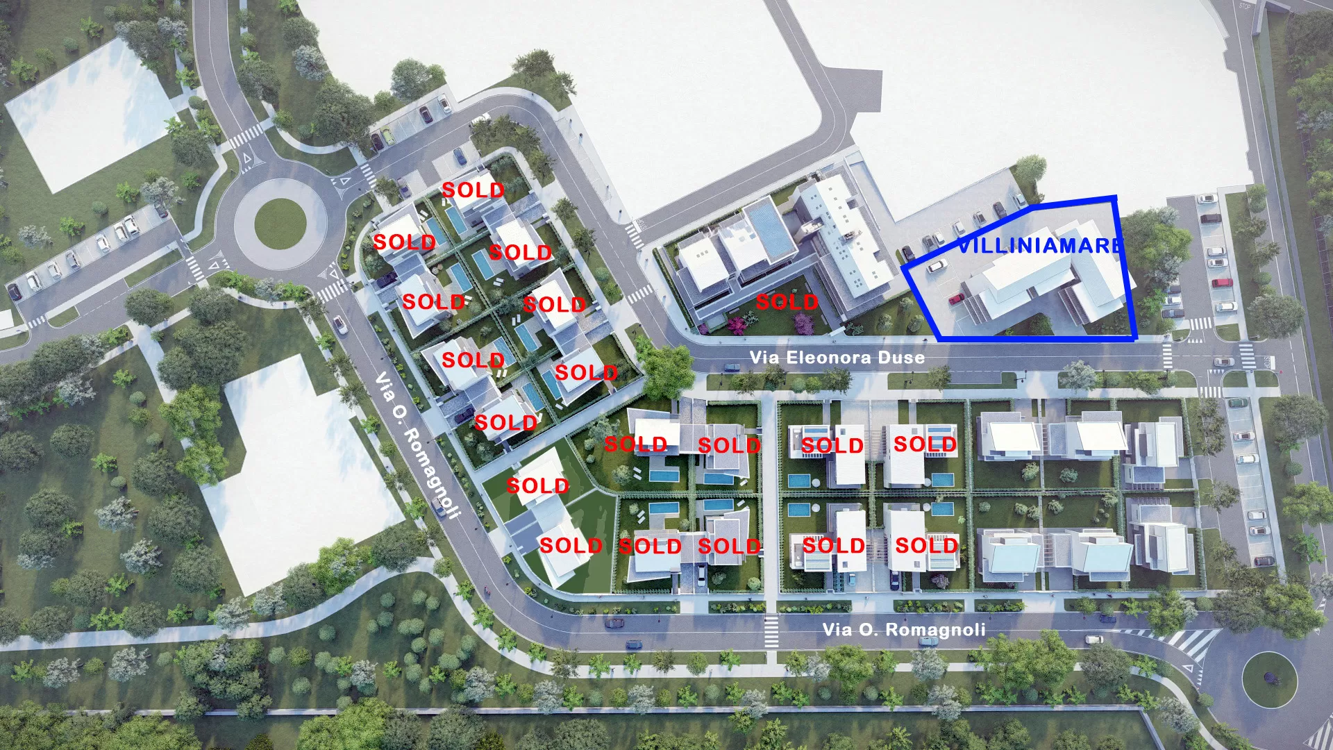 Mappa cantiere VILLINIAMARE APARTMENTS - Cesena (FC)